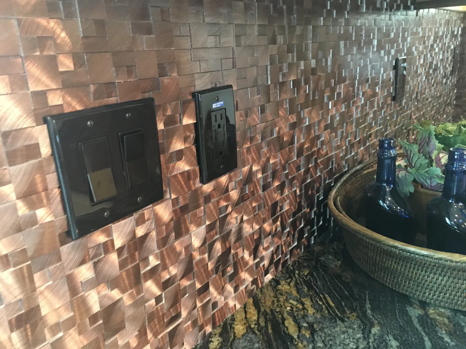 Copper mosaic